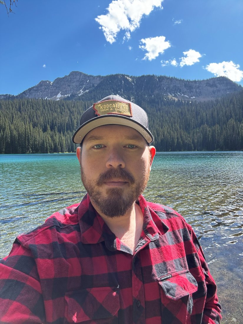 Cody Rhoads at a Northwest Montana mountain lake