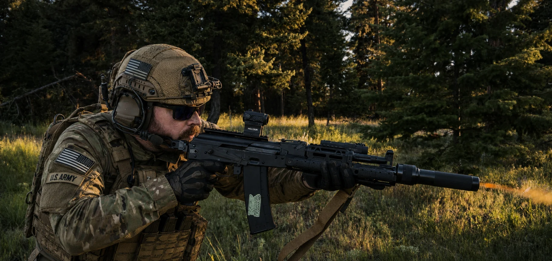Cody Rhoads testing a modern field setup in Northwest Montana