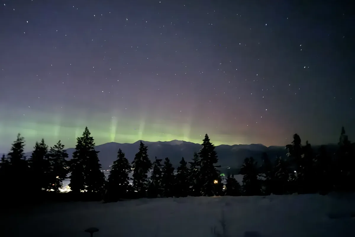 Night sky over Montana for the power-outage option