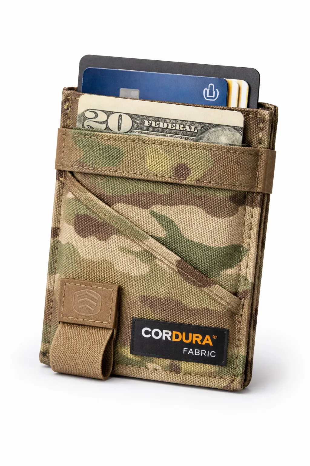AI-generated concept render: KTT RFID Wallet with shielded cards