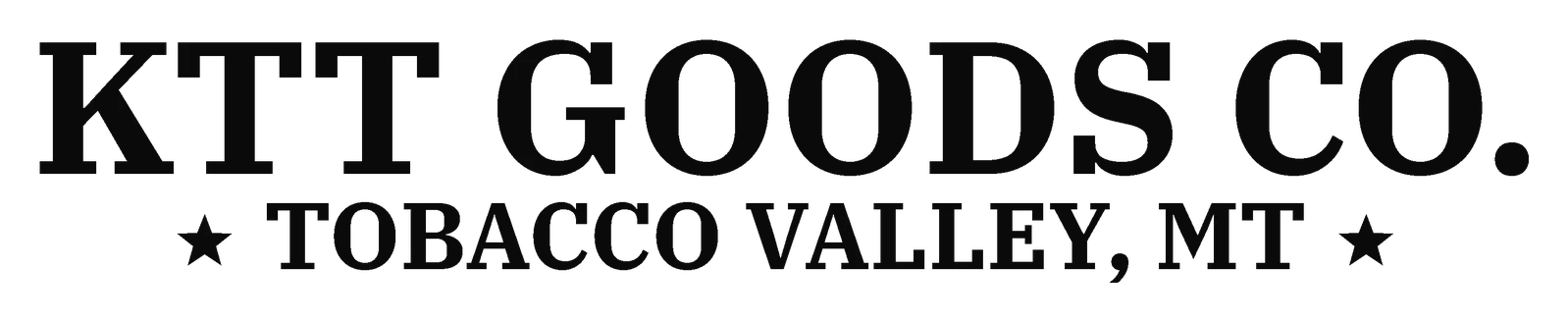 KTT Goods Co. Tobacco Valley wordmark